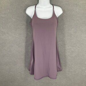 Iuga Athletic Exercise Workout Purple Mini Dress Sz M‎ Padded Bra Golf Tennis